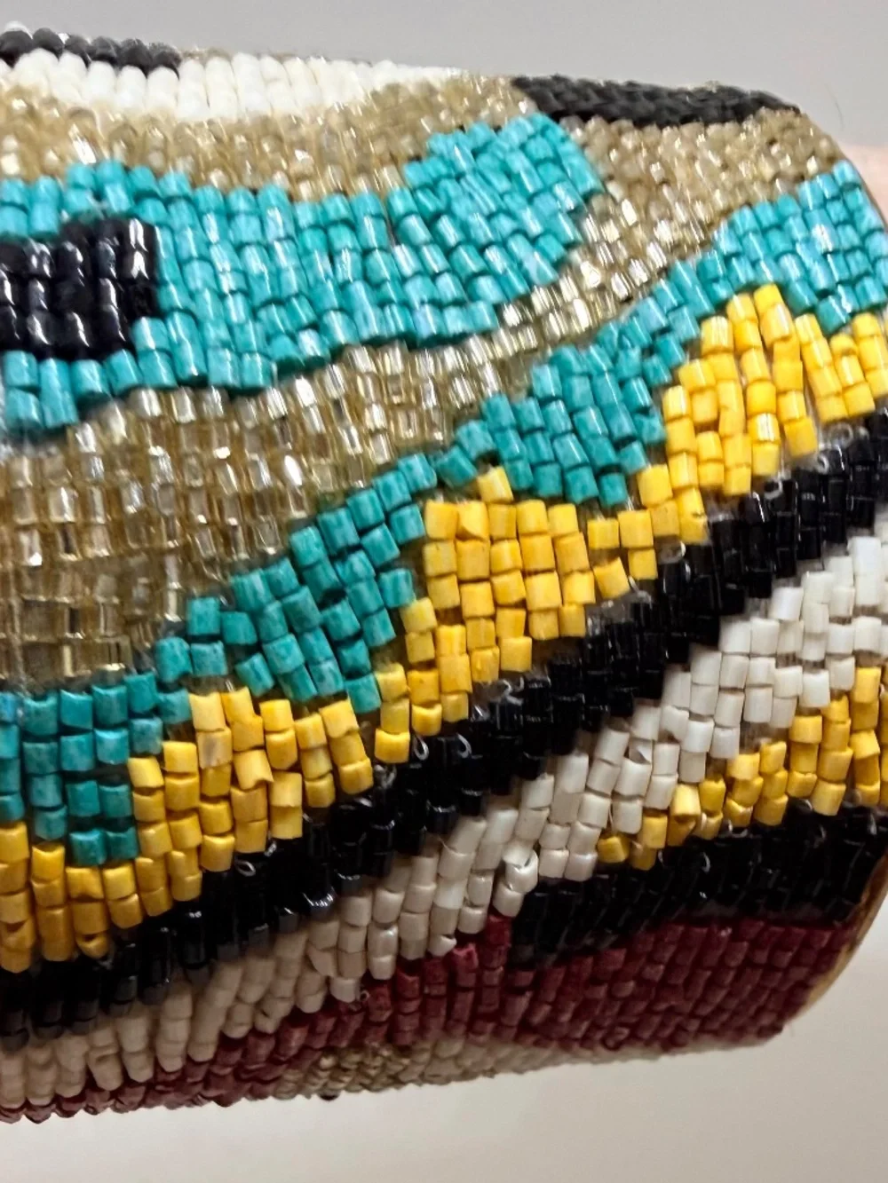 Multi-Colored Beaded Wide Cuff. Boho chic. Southwestern. Glam!